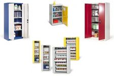 Gefahrstoffschrank und Gefahrstoffregal