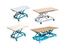 Hub-Arbeitstisch fahrbar