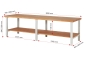 Preview: Werkbank höhenverstellbar 7000-7, B3000xT700xH790-1140mm