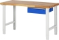 Preview: Werkbank höhenverstellbar 7001A1, B1500xT700xH790-1140mm, 1xSchublade-TA