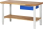 Preview: Werkbank höhenverstellbar 7001A7, B1500xT700xH790-1140mm, 1xSchublade-TA