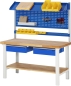 Preview: Werkbank höhenverstellbar 7001A7, B1500xT700xH790-1140mm, 1xSchublade-TA