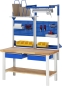 Preview: Werkbank höhenverstellbar 7001A7, B1500xT700xH790-1140mm, 1xSchublade-TA