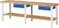 Preview: Werkbank höhenverstellbar 7001A7, B2500xT700xH790-1140mm, 2xSchublade-TA