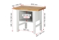 Preview: Werkbank höhenverstellbar 7123A1, B1000xT700xH790-1140mm, 2xSchublade-TA