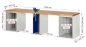 Preview: Werkbank 7510A0, B3000xT700xH890mm, 8xSchublade-TA, 1xSSKL