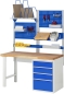 Preview: Werkbank 7510A1, B1500xT700xH890mm, 4xSchublade-TA