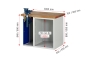 Preview: Werkbank 7510A2, B1000xT700xH890mm, 4xSchublade-TA, 1xSSKL