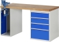 Preview: Werkbank 7510A2, B1500xT700xH890mm, 4xSchublade-TA, 1xSSKL