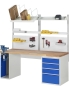 Preview: Werkbank 7510A2, B2000xT700xH890mm, 4xSchublade-TA, 1xSSKL