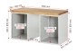 Preview: Werkbank 7510A3, B1500xT700xH890mm, 8xSchublade-TA