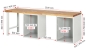 Preview: Werkbank 7510A8, B2500xT700xH890mm, 8xSchublade-TA