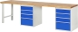 Preview: Werkbank 7510A8, B3000xT700xH890mm, 8xSchublade-TA