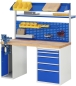 Preview: Werkbank 7511A2, B1500xT700xH890mm, 5xSchublade-TA, 1xSSKL