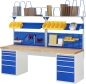 Preview: Werkbank 7511A3, B2500xT700xH890mm, 10xSchublade-TA