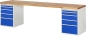 Preview: Werkbank 7511A3, B3000xT700xH890mm, 10xSchublade-TA