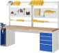 Preview: Werkbank 7711A1, B2500xT700xH890mm, 5xSchublade-TA