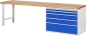Preview: Werkbank 7711A1, B3000xT700xH890mm, 5xSchublade-TA