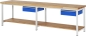 Preview: Werkbank höhenverstellbar 8001A7, B3000xT700xH840-1040mm, 2xSchublade-TA