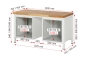 Preview: Werkbank höhenverstellbar 8183A1, B1500xT700xH840-1040mm, 9xSchublade-TA