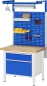 Preview: Werkbank höhenverstellbar 8225A2, B1000xT700xH840-1040mm, 2xSchublade-TA