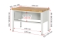 Preview: Werkbank höhenverstellbar 8327A2, B1250xT700xH840-1040mm, 3xSchublade-TA