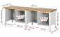 Preview: Werkbank höhenverstellbar 8453A2, B2500xT700xH840-1040mm, 8xSchublade-TA