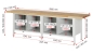 Preview: Werkbank höhenverstellbar 8462A2, B3000xT700xH840-1040mm, 6xSchublade-TA