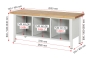 Preview: Werkbank höhenverstellbar 8561A2, B2000xT700xH840-1040mm, 2xSchublade-TA, 2xTür