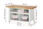 Preview: Werkbank höhenverstellbar 8921A2, B1500xT700xH840-1040mm, 7xSchublade-TA