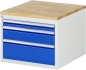 Preview: Schubladenschrank L2.1, B580xT650xH465mm, B-Top-25mm, 3xSchublade-TA