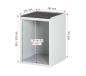 Preview: Schubladenschrank L5.9, B580xT650xH825mm, B-Top-25mm, 6xSchublade-TA