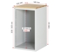 Preview: Schubladenschrank L7.7, B580xT650xH1035mm, B-Top-25mm, 6xSchublade-TA
