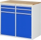 Preview: Schubladenschrank LL7.12.12, B1145xT650xH1035mm, B-Top-25mm,4xSchublade-TA,2xTür