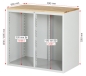Preview: Schubladenschrank LL7.6.6, B1145xT650xH1035mm, B-Top-25mm, 12xSchublade-TA