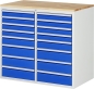 Preview: Schubladenschrank LL7.8.8, B1145xT650xH1035mm, B-Top-25mm, 16xSchublade-TA