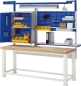 Preview: Schwerlastwerkbank-4.500 kg Traglast, B2000xT700xH900mm, B-Platte-100mm