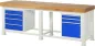 Preview: Schwerlastwerkbank-2.500 kg Traglast, B2000xT700xH900mm, B-Platte-50mm