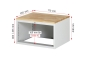 Preview: Schubladenschrank XL2.0, B770xT650xH465mm, B-Top-25mm, 2xSchublade-TA