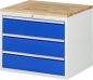 Preview: Schubladenschrank XL3.0, B770xT650xH645mm, B-Top-25mm, 3xSchublade-TA