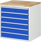 Preview: Schubladenschrank XL5.16, B770xT650xH825mm, B-Top-25mm, 6xSchublade-TA