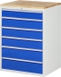 Preview: Schubladenschrank XL7.6, B770xT650xH1035mm, B-Top-25mm, 6xSchublade-TA