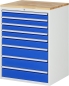 Preview: Schubladenschrank XL7.8, B770xT650xH1035mm, B-Top-25mm, 8xSchublade-TA