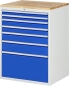 Preview: Schubladenschrank XL7.9, B770xT650xH1035mm, B-Top-25mm, 7xSchublade-TA