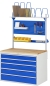 Preview: Schubladenschrank XXL5.11, B1145xT650xH825mm, B-Top-25mm, 5xSchublade-TA