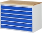 Preview: Schubladenschrank XXL5.16, B1145xT650xH825mm, B-Top-25mm, 6xSchublade-TA