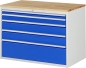 Preview: Schubladenschrank XXL5.2, B1145xT650xH825mm, B-Top-25mm, 5xSchublade-TA