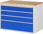 Preview: Schubladenschrank XXL5.3, B1145xT650xH825mm, B-Top-25mm, 4xSchublade-TA