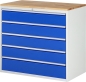 Preview: Schubladenschrank XXL7.5, B1145xT650xH1035mm, B-Top-25mm, 5xSchublade-TA