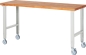 Preview: Fahrbare Werkbank (höhenverstellbar) 7000-1, B2000xT700xH950-1000mm | 2BR-2LR